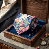 Levendige Bloemen Stropdas