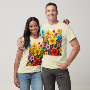 Levendige Bloemen: Tuin van Vreugde Kunst T-shirt