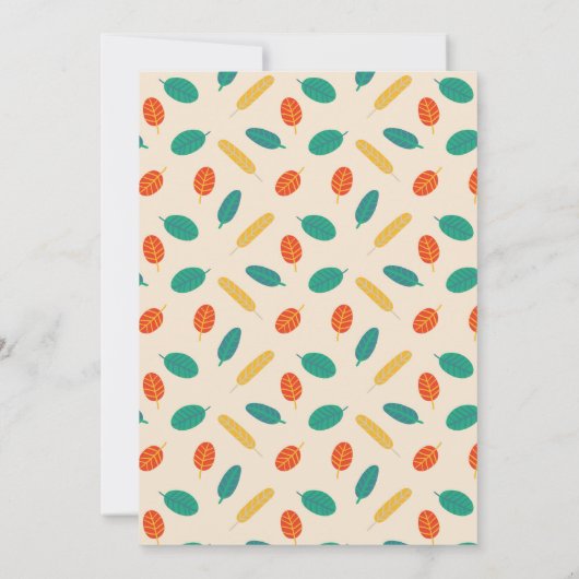 Levendige Bloemen Verjaardag Uitnodiging (Achterkant)