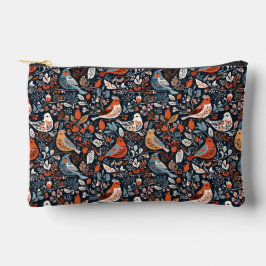 Levendige Bloemen & Vogels Nordic Pattern Etui