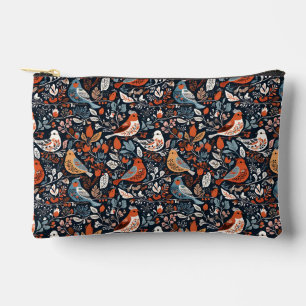 Levendige Bloemen & Vogels Nordic Pattern Etui