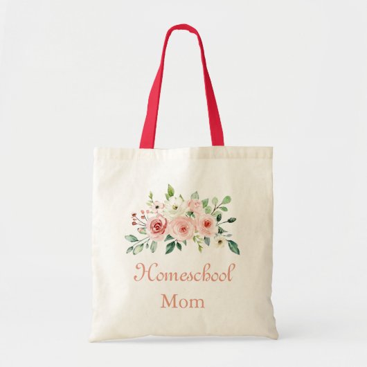 Levendige bloemen voor een Homeschool mama Tote Bag (Voorkant)