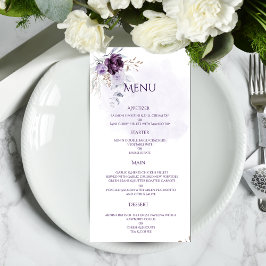 Levendige Bloemen Wedding Menu