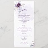 Levendige Bloemen Wedding Menu (Voorkant)