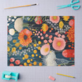 Levendige Bloemen Wildflower Schilderij Decoupage Tissuepapier (Craft)