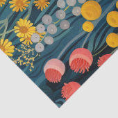 Levendige Bloemen Wildflower Schilderij Decoupage Tissuepapier (Detail)