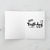 Levendige bloemenaquarel Gelukkig Verjaardag Kaart (Binnen)