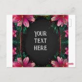 Levendige bloemenbruiloft uitnodiging (Achterkant)