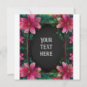 Levendige bloemenbruiloft uitnodiging (Achterkant)