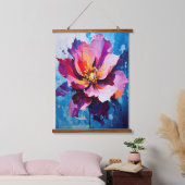 Levendige bloemenexplosie Abstracte bloemkunst Hangend Wandkleed (Slaapkamer)