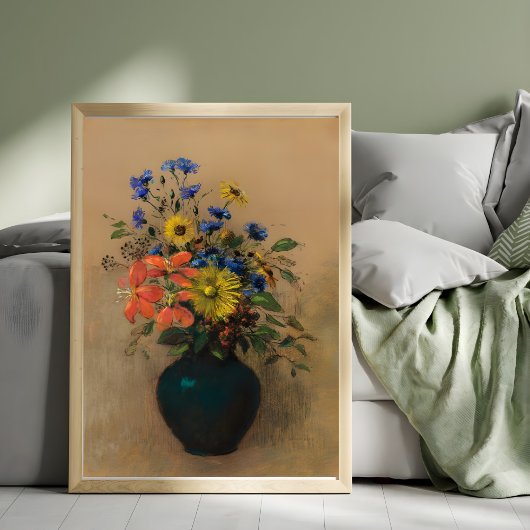 Levendige bloemenharmonie foto afdruk