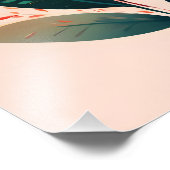 Levendige bloemenprint Abstracte kunst Foto Afdruk (Hoek)