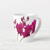 Levendige bloemenprint latte mok (Rechterhoek)