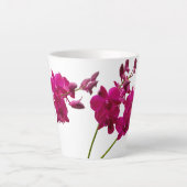 Levendige bloemenprint latte mok (Voorkant)