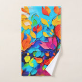 Levendige Bloemensymfonie Schilderij Bad Handdoek (Handdoek)