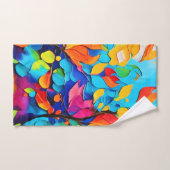 Levendige Bloemensymfonie Schilderij Bad Handdoek (Handdoek)