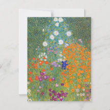 Levendige bloementuin - Gustav Klimt