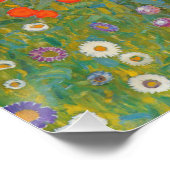 Levendige bloementuin - Gustav Klimt Gloss Poster (Hoek)