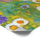 Levendige bloementuin - Gustav Klimt Poster (Hoek)