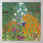 Levendige bloementuin - Gustav Klimt Poster (Voorkant)