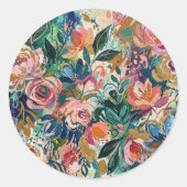 Levendige bloementuin sticker (Voorkant)