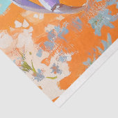 Levendige  Bloemkrab Decoupage Tissuepapier (Detail)