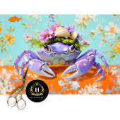 Levendige  Bloemkrab Decoupage Tissuepapier