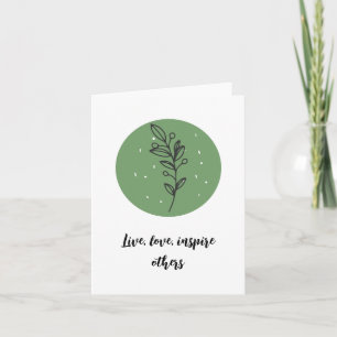 Levendige bloemlijn tekening blanco inspiratie ber kaart