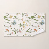 Levendige bloemmedley bad handdoek (Handdoek)