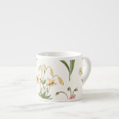 Levendige bloemmedley espresso kop (Voorkant rechts)