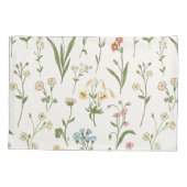 Levendige bloemmedley kussensloop (Achterkant)