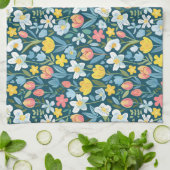 Levendige bloemmedley theedoek (Gevouwen)