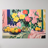 Levendige bloemschildering geïnspireerd door Matis Poster (Voorkant)