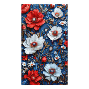 Levendige bloemschilderkunst foto afdruk