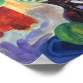 Levendige bloemstilleven-schildering wandkunst poster (Hoek)