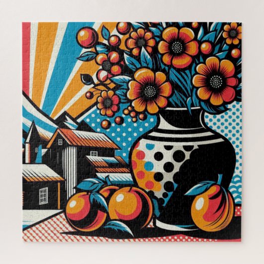 Levendige Bloesems Legpuzzel (Verticaal)