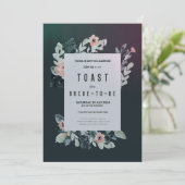 Levendige bloesemsoiree in feest Bloemenuitstralin Kaart (Staand voorkant)