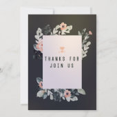 Levendige bloesemsoiree in feest Bloemenuitstralin Kaart (Achterkant)