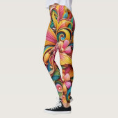 Levendige Bloom Capri Leggings (Links)