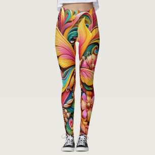 Levendige Bloom Capri Leggings