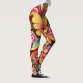 Levendige Bloom Capri Leggings (Rechts)