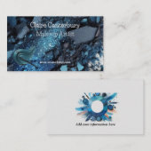 Levendige Blue Glam make-up artist Visitekaartje (Voorkant / Achterkant)