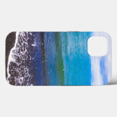 Levendige Blue Ocean Waves iPhone Case (Achterkant (horizontaal))