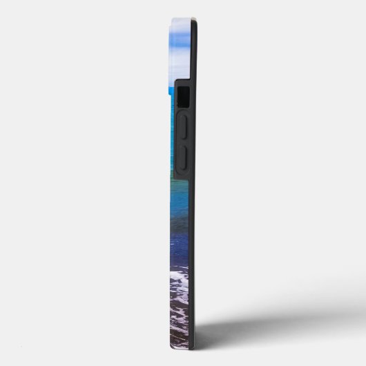 Levendige Blue Ocean Waves iPhone Case (Achterkant / Links)