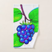 Levendige Blueberry Pop Art Bad Handdoek (Handdoek)