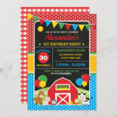 Levendige Boerderij van wilde eenhoevigen Kaart (Voorkant / Achterkant)