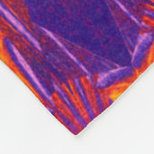 Levendige Bohemian A Summer Pansy 3 Gezellig Warm Fleece Deken (Hoek)