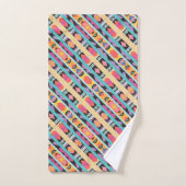 Levendige Boho Geometrische Patroonmix Bad Handdoek (Handdoek)