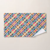 Levendige Boho Geometrische Patroonmix Bad Handdoek (Handdoek)