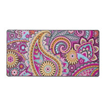 Levendige Boho Paisley Bloemmotief | Kleurrijke Ku